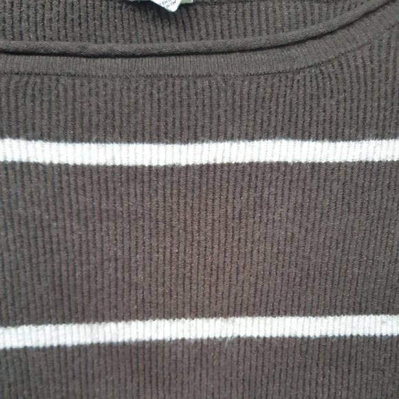 Boat Neck Stripped Sweater - Picture 3 of 4